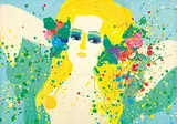 Walasse Ting, My Bosom is Blooming, 1976, Acrylic on canvas