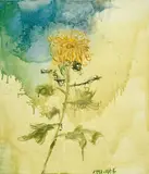 Flower by Zhou Chunya, 1997, Oil on canvas, sold Dec 2006