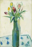 Yoshio Chang, Tulip, 1990, Oil on canvas