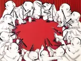 Jia Gang, Round Table Conference, 2006, Oil on canvas