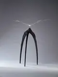 Kozo Nishino, Harmony with the Breeze, Created in 1997; made in 2016<br />Stainless steel, iron, paint (kinetic sculpture) (Unique)