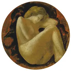 Alain Bonnefoit, Nu, 1989, Oil on board