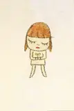 Sprout the Ambassador Mini by Yoshitomo Nara, 2011, Pencil and acrylic on paper, sold Jun 2019