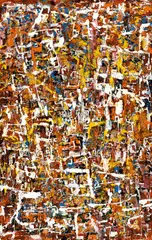 Abstract by George Chann, 1950-20, Mixed media on canvas, sold Dec 2009