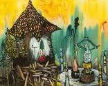 Yuichi Hirako, Tree House 7, 2013, Acrylic on canvas