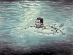 Agus Suwage, Lautan Tanda 2 (Ocean Marks), 2006, Oil on canvas