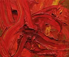 Taera (Divine Music) by Kazuo Shiraga, 1988, Oil on canvas, sold Dec 2020