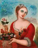 A Bunch of Flowers by Alixe Fu & École Française XIXè, 2013/19s, Oil on Canvas, sold Jun 2023