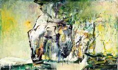Glorious Rock by Chuang Che, 2007, Oil on canvas, offered Dec 2010