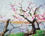 Zhou Chunya, Peach Blossom Dancing in Spring Wind, 2007, Oil on canvas