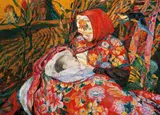 Zhou Wei, Ma Ma, Oil on canvas