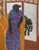 Liang Yifen, The Lady in Front of a Screen, 2008, Oil on canvas