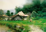 Pan Honghai, Indonesian Scenery, 1994, Oil on canvas