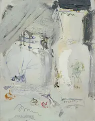 The Charm of Porcelain by Ming Jing, 1998, Oil on canvas, sold Jun 2006