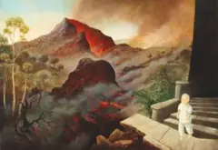 Peter Zokosky, Volcano, 1988, Oil on canvas