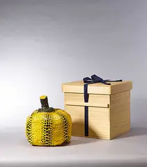 Pumpkin by Yayoi Kusama, 1983, Mixed media (unique), sold Dec 2017