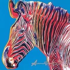 Grevy’s Zebra by Andy Warhol, 1983, Screenprint, edition no. 4/20, sold Dec 2016