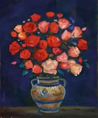 Chen Ching-Jung, Vase of Flowers, Oil on canvas