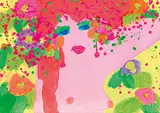 Nude with Red Hair by Walasse Ting, Acrylic on paper mounted onto canvas, sold Jun 2016