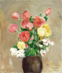 Liu Chi-hsiang, Rose vase, 1989, Oil on canvas