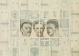 Galam Zulkifli, Unfinished Dialog, 2001, Mixed media on canvas