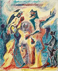André Masson, Quatuor, 1974, Oil on canvas