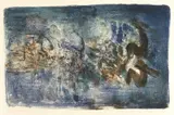 Sans titre by Zao Wou-ki, 1958, Lithograph printed in 10 colors on Rives Paper, edition no. E.A., sold Dec 2013