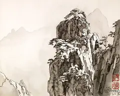 Pang Jiun, Dawn, 1990, Drawing pen and ink on paper