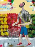Kitti Narod, A Trip to the Market, 2018, Acrylic on canvas