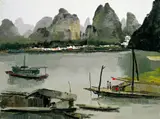 Wu Guanzhong, By the Li River