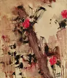 Zhou Chunya, The Flower Beside the Rock, 1998, Oil on canvas