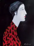 Lady by Chiu Ya-tsai, 1998, Oil on canvas, sold Jun 2013