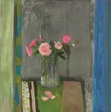 René Genis, Trois Petales, Oil on canvas