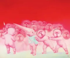 Yin Kun, Chinese Baby, 2007, Oil on canvas