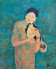 Xue Song, The Beauty, 2006, Mixed media on canvas