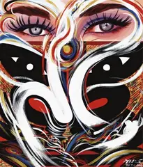 J. C. Kuo, Gaze, 1994, Acrylic on canvas