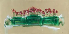 Lu Hao, Flowerpot, 2006, Oil on canvas