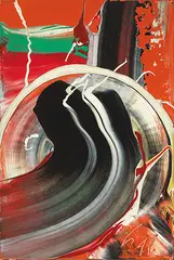 Kazuo Shiraga, Untitled, Oil on canvas