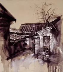 Lu Hao, Vanishing Home No. 16, 2006, Oil on canvas