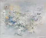 Ville Chinoise (Chinese Village) by Zao Wou-ki, 1955, Oil on canvas, sold May 2010