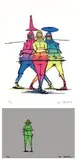 Taku Obata, B-boy and B-girl; B-Girl Jersey, 2016, Lithograph, edition no. 9/12; no.6/12