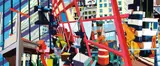 Jung Jae Ho, City Scape - 4 (diptych), 2008, Oil on panel