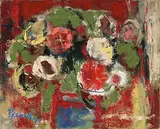 Chen Yin-Hui, Flower and Fruit, 1991, Oil on canvas