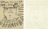 Pablo Picasso, Roi et Reine (a set of two), 1967-1970, Pen and ink on paper