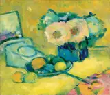 Dewang Chen, Still Life with Roses, 1983-1984, Oil on canvas