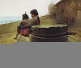 Luo Zhongli, Peasant Life, 1980s, Oil on canvas