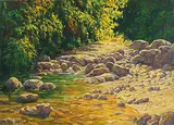 Lin Yao-sheng, Spring Valley, 1996, Oil on canvas