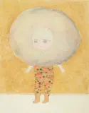 Tomoko Nagai, Ms.Little Rose, 2019, Acrylic, watercolor, pencil, color pencil, collage on paper and mounted on panel