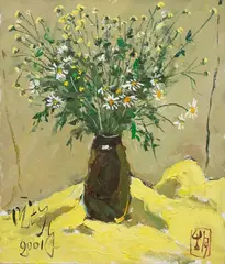 Pang Jiun, Vase of Flowers, 2001, Oil on canvas