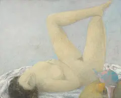Alex Berdal, Nu au repos, Oil on canvas